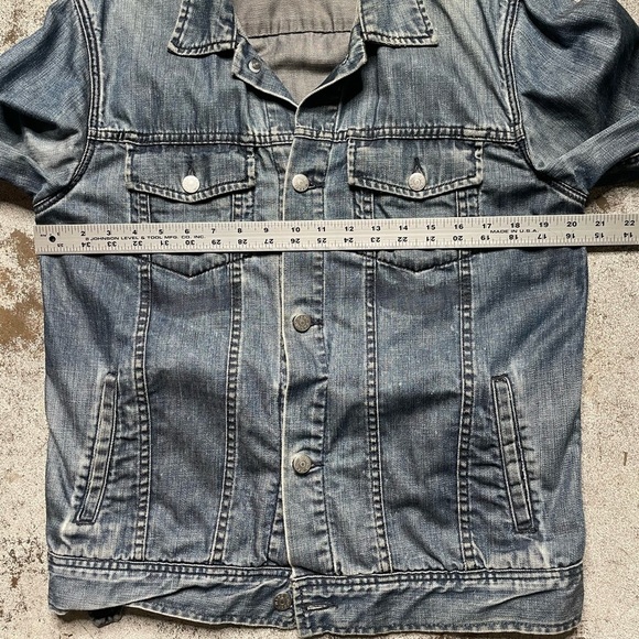 Marc by Marc Jacobs military strip Denim Jacket. Size Large - Picture 9 of 10